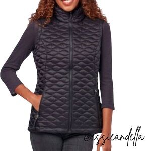 Free Country Women's Dark Gray Quilted Vest